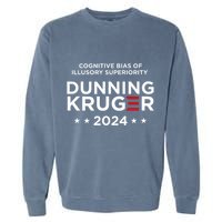 Dunningkruger Effect Unaware Behavior Humorous Psychology Garment-Dyed Sweatshirt