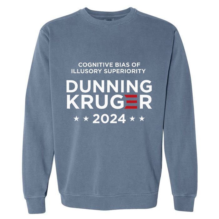 Dunningkruger Effect Unaware Behavior Humorous Psychology Garment-Dyed Sweatshirt