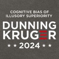 Dunningkruger Effect Unaware Behavior Humorous Psychology Cotton Canvas Backpack