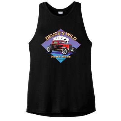 Deuce's Wild Hot Rod Larry Grossman Ladies PosiCharge Tri-Blend Wicking Tank