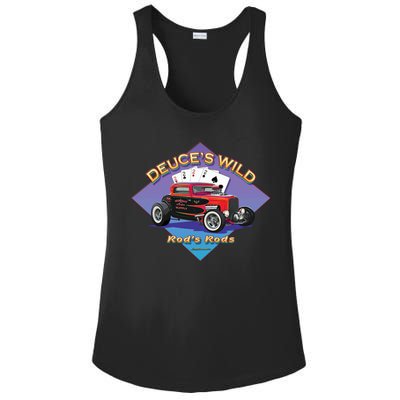 Deuce's Wild Hot Rod Larry Grossman Ladies PosiCharge Competitor Racerback Tank