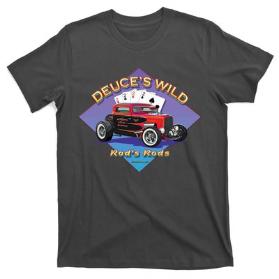 Deuce's Wild Hot Rod Larry Grossman T-Shirt