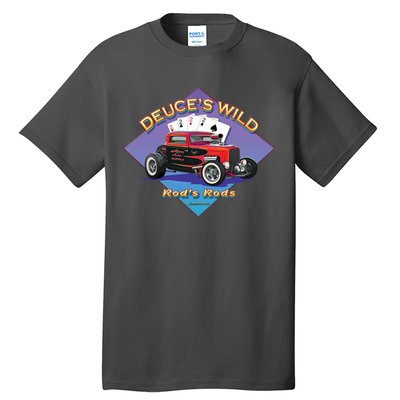 Deuce's Wild Hot Rod Larry Grossman Tall T-Shirt