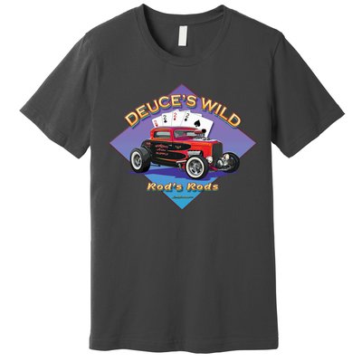 Deuce's Wild Hot Rod Larry Grossman Premium T-Shirt