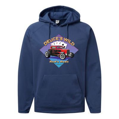 Deuce's Wild Hot Rod Larry Grossman Performance Fleece Hoodie