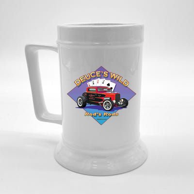 Deuce's Wild Hot Rod Larry Grossman Beer Stein