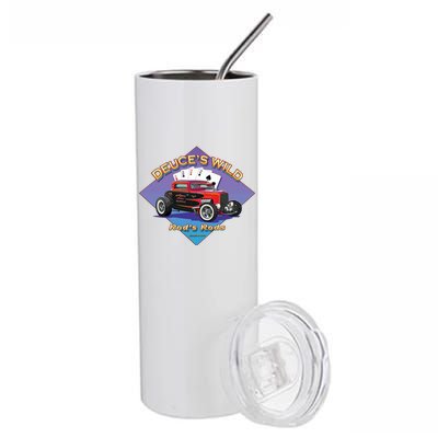 Deuce's Wild Hot Rod Larry Grossman Stainless Steel Tumbler