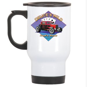 Deuce's Wild Hot Rod Larry Grossman Stainless Steel Travel Mug