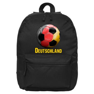 Deutschland German Flag Germany Soccer Style 16 in Basic Backpack