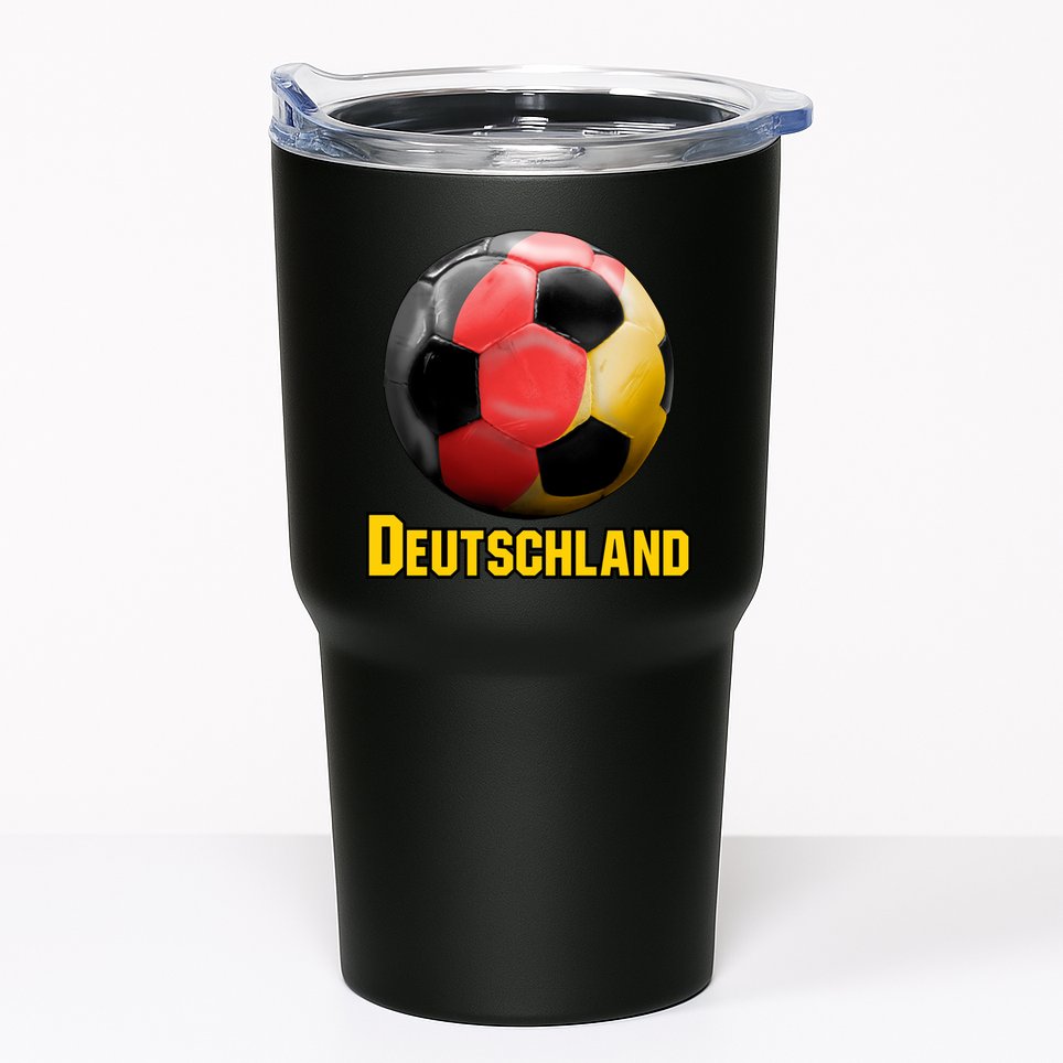 Deutschland German Flag Germany Soccer Style Tumbler
