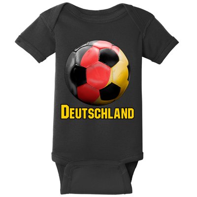 Deutschland German Flag Germany Soccer Style Baby Bodysuit
