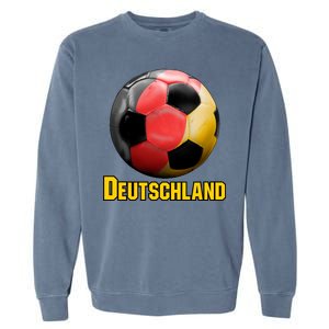 Deutschland German Flag Germany Soccer Style Garment-Dyed Sweatshirt