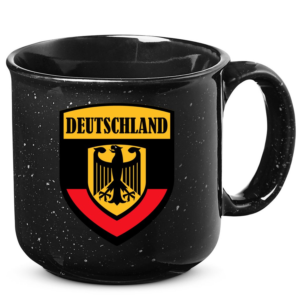 Deutschland Germany Crest 15oz Campfire Ceramic Mug
