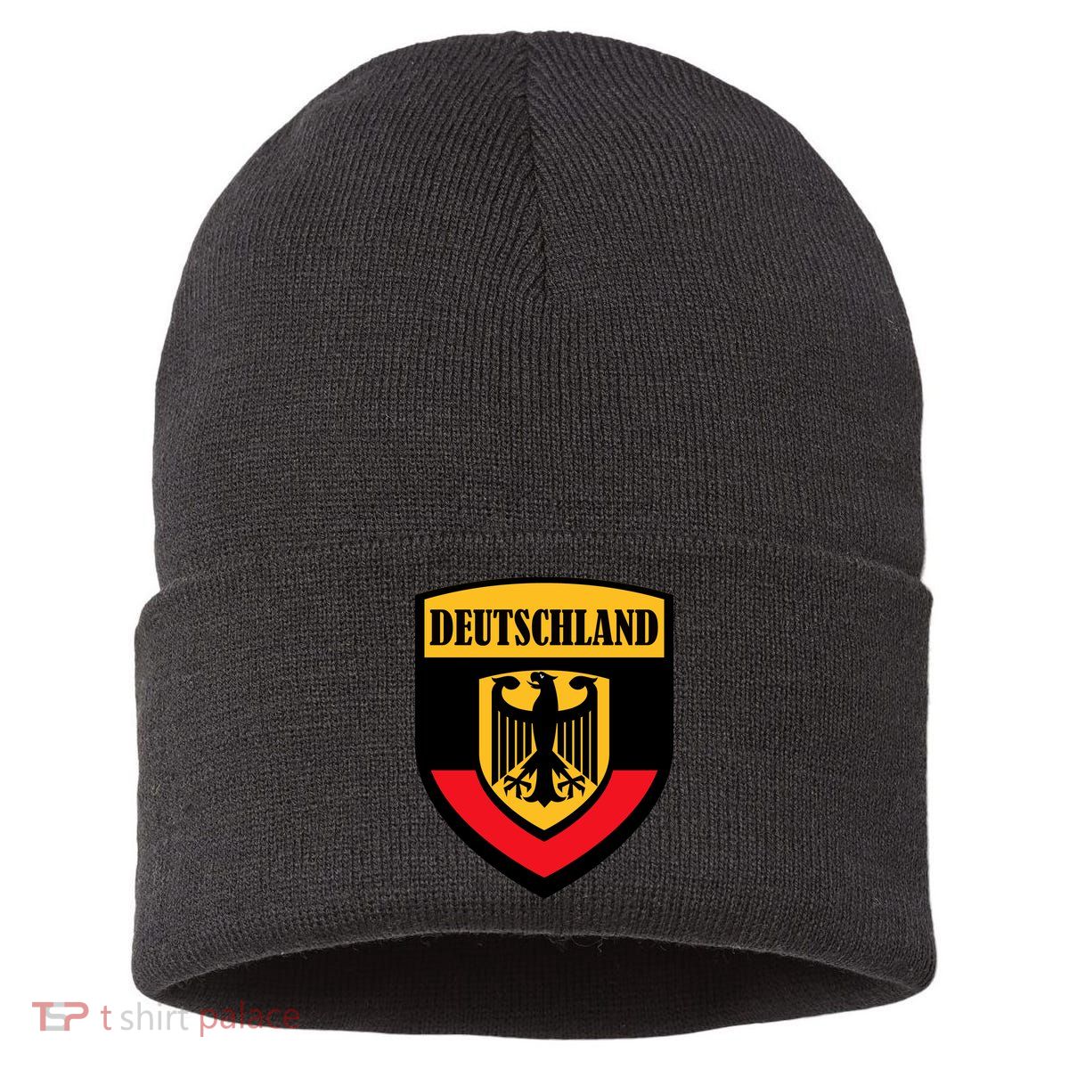 Deutschland Germany Crest Sustainable Knit Beanie
