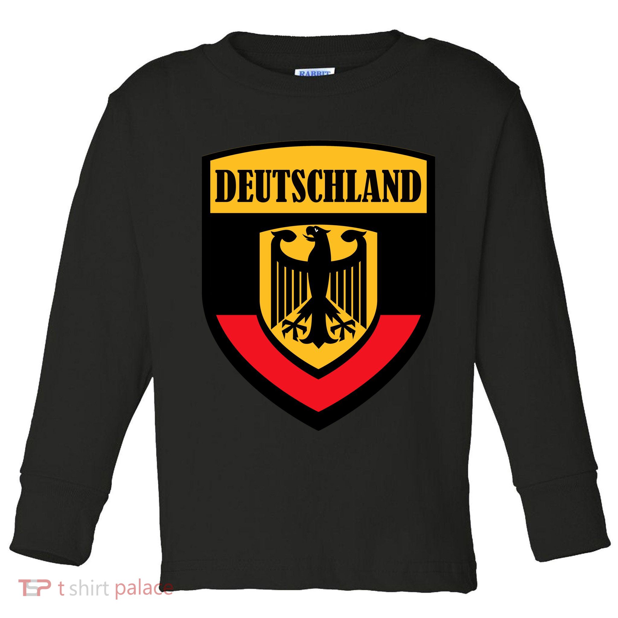 Deutschland Germany Crest Toddler Long Sleeve Shirt