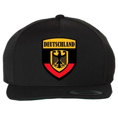 Deutschland Germany Crest Wool Snapback Cap