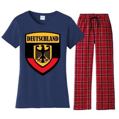 Deutschland Germany Crest Women's Flannel Pajama Set