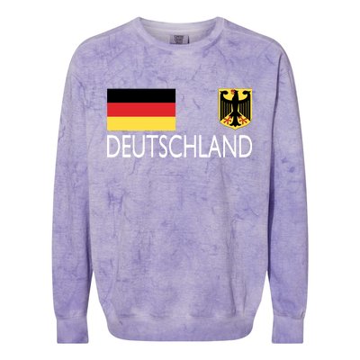 Deutschland Germany Soccer Colorblast Crewneck Sweatshirt