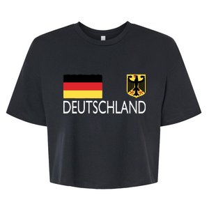 Deutschland Germany Soccer Bella+Canvas Jersey Crop Tee