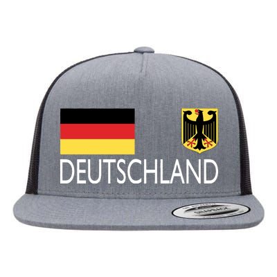 Deutschland Germany Soccer Flat Bill Trucker Hat