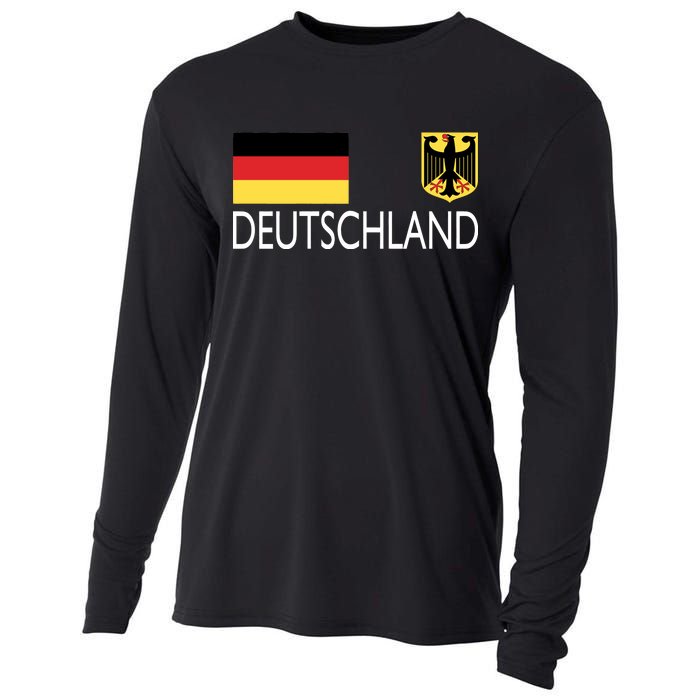 Deutschland Germany Soccer Cooling Performance Long Sleeve Crew