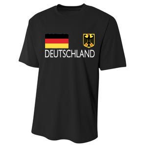 Deutschland Germany Soccer Performance Sprint T-Shirt