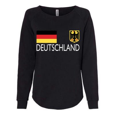 Deutschland Germany Soccer Womens California Wash Sweatshirt