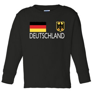 Deutschland Germany Soccer Toddler Long Sleeve Shirt