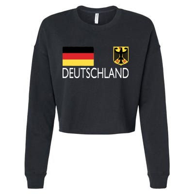 Deutschland Germany Soccer Cropped Pullover Crew