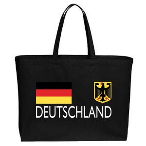 Deutschland Germany Soccer Cotton Canvas Jumbo Tote