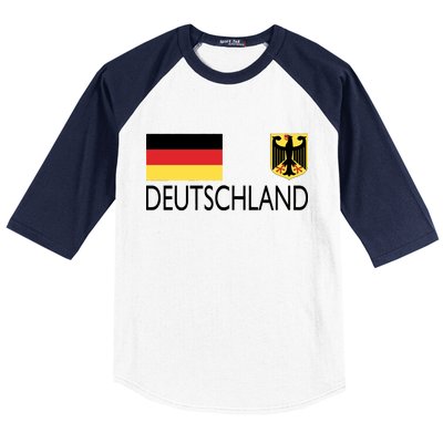 Deutschland Germany Soccer Baseball Sleeve Shirt