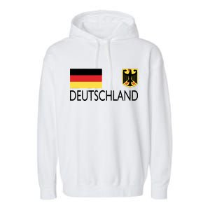 Deutschland Germany Soccer Garment-Dyed Fleece Hoodie