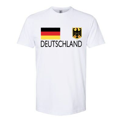 Deutschland Germany Soccer Softstyle® CVC T-Shirt