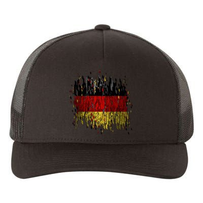 Deutschland Germany Torn German Flag Yupoong Adult 5-Panel Trucker Hat