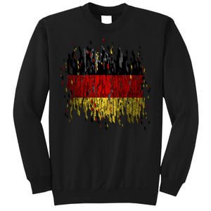 Deutschland Germany Torn German Flag Sweatshirt