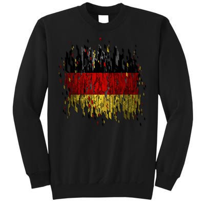 Deutschland Germany Torn German Flag Sweatshirt