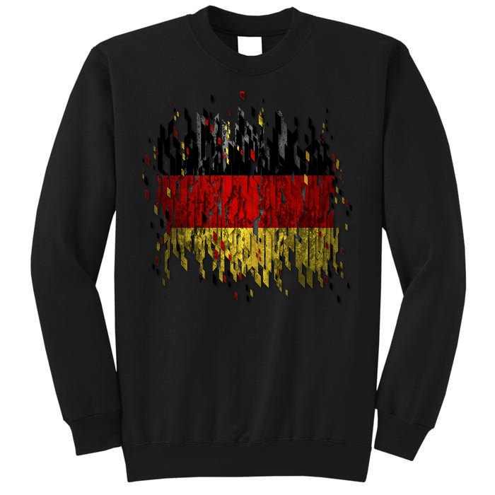 Deutschland Germany Torn German Flag Sweatshirt