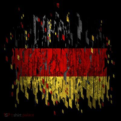 Deutschland Germany Torn German Flag T-Shirt