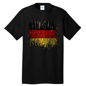 Deutschland Germany Torn German Flag Tall T-Shirt