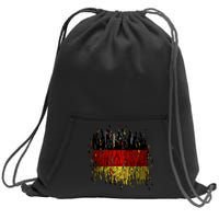 Deutschland Germany Torn German Flag Sweatshirt Cinch Pack Bag