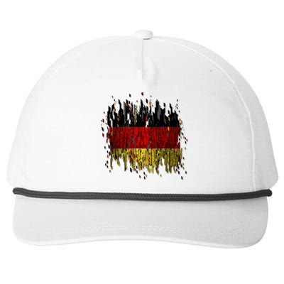 Deutschland Germany Torn German Flag Snapback Five-Panel Rope Hat