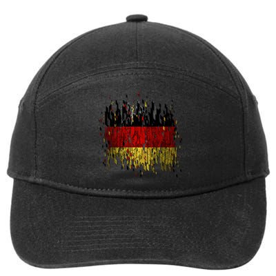 Deutschland Germany Torn German Flag 7-Panel Snapback Hat