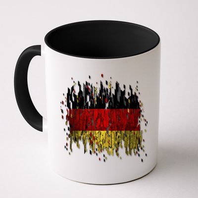Deutschland Germany Torn German Flag Coffee Mug