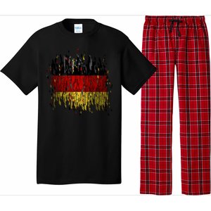 Deutschland Germany Torn German Flag Pajama Set