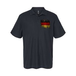 Deutschland Germany Torn German Flag Softstyle Adult Sport Polo