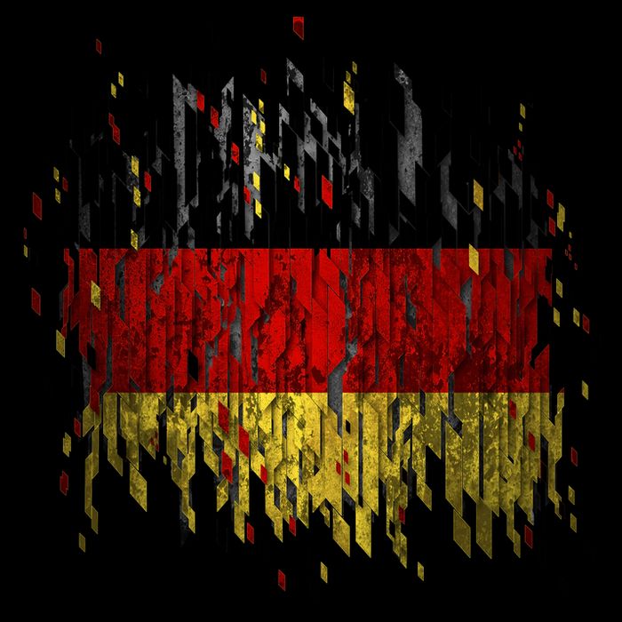 Deutschland Germany Torn German Flag 16 in Basic Backpack