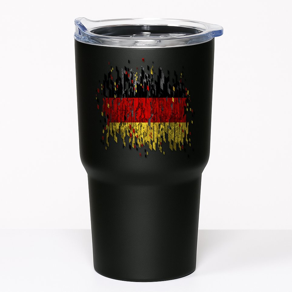 Deutschland Germany Torn German Flag Tumbler