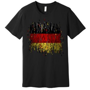 Deutschland Germany Torn German Flag Premium T-Shirt