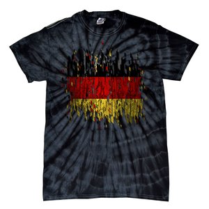 Deutschland Germany Torn German Flag Tie-Dye T-Shirt