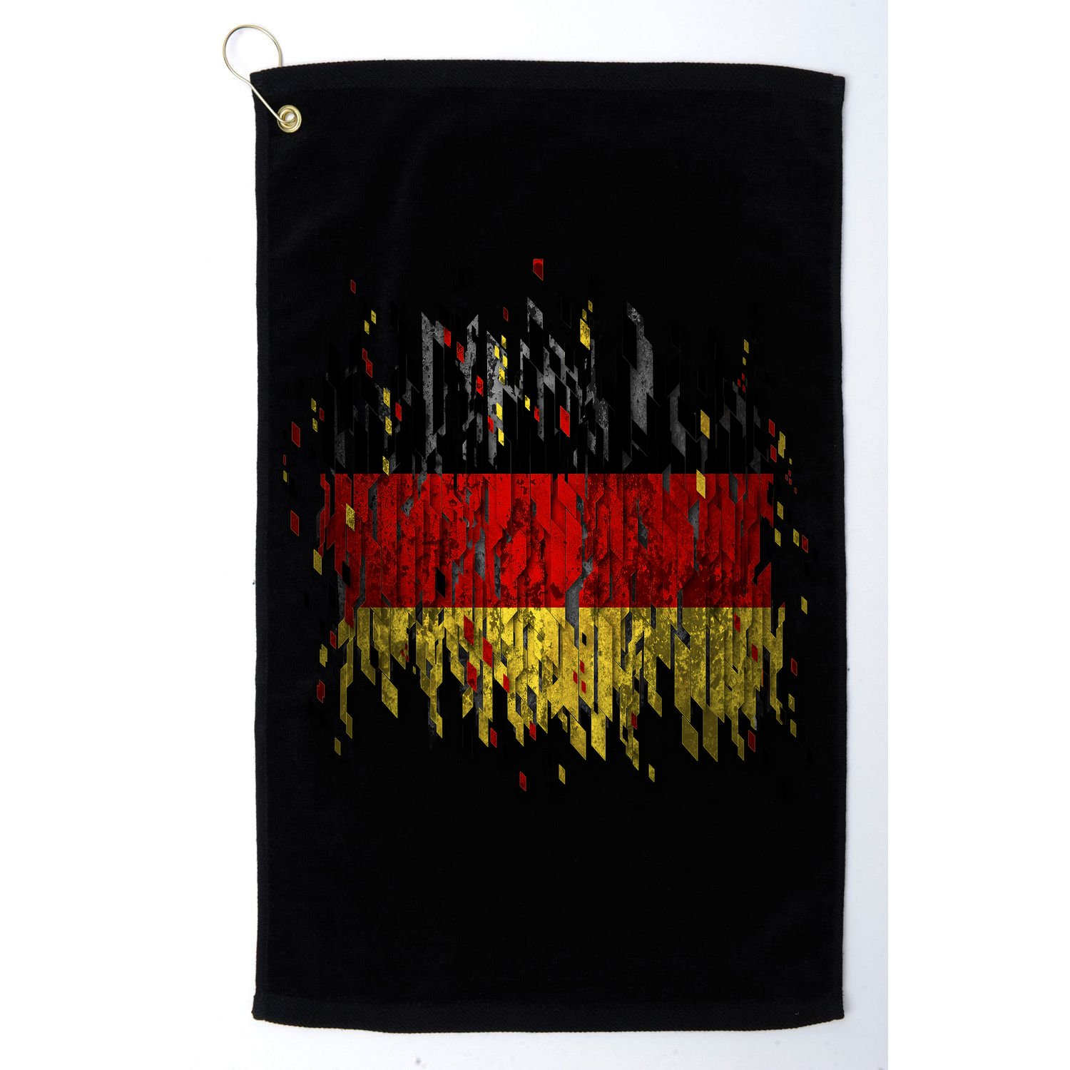 Deutschland Germany Torn German Flag Golf Towel